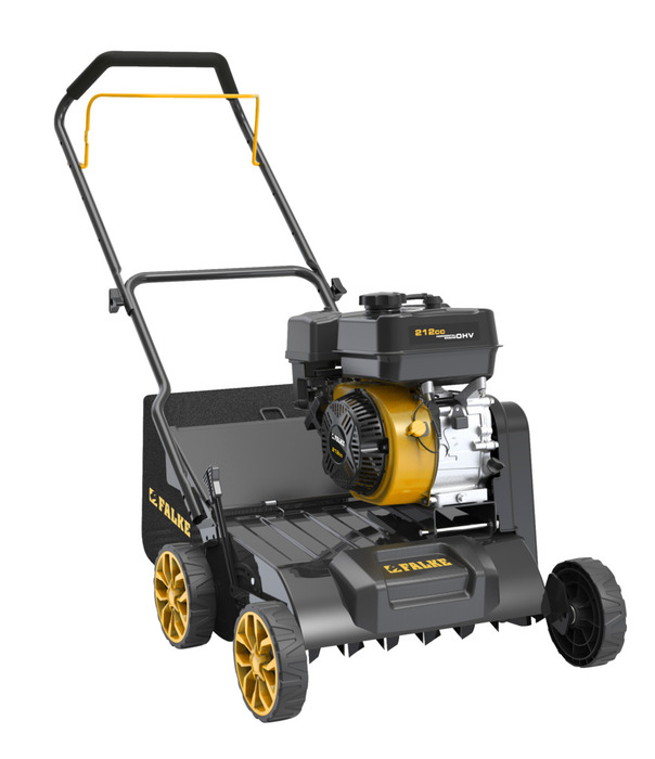 Falke 2-i-1 benzindrevet plænelufter m/opsamler 212 cc